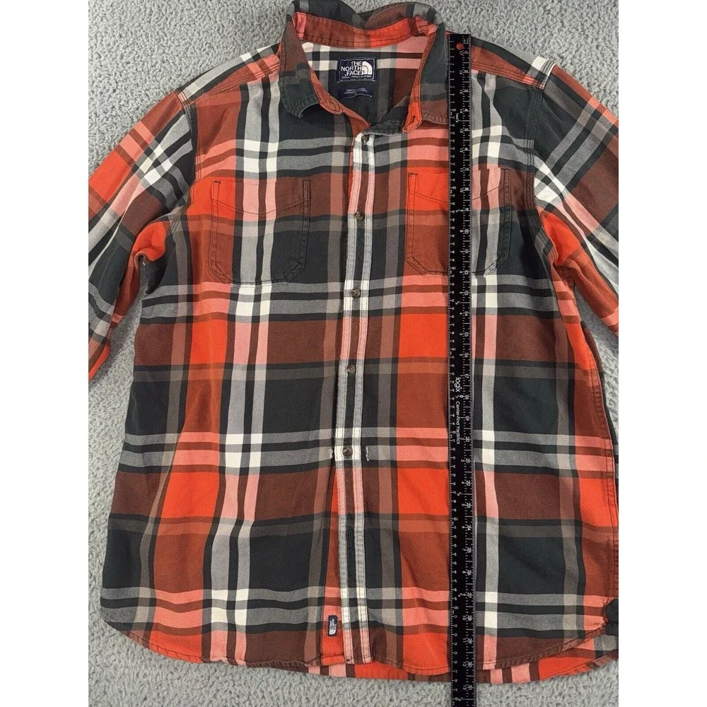 Vintage The North Face Button Up Shirt Men XL Plaid Outdoor‎ Distressed